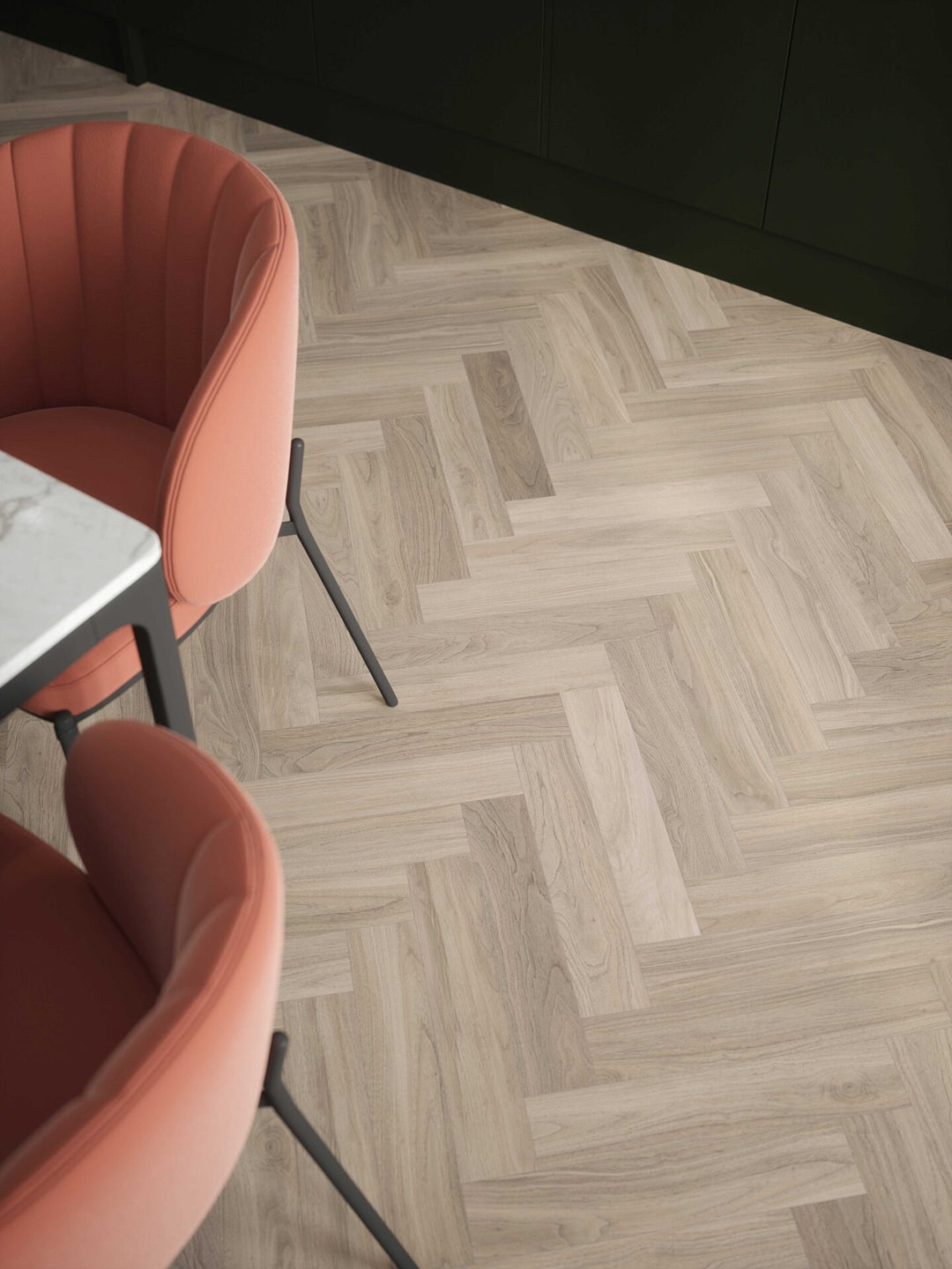 Canadia Aqua - Tartas Oak Herringbone 12mm (€42.99/m2)